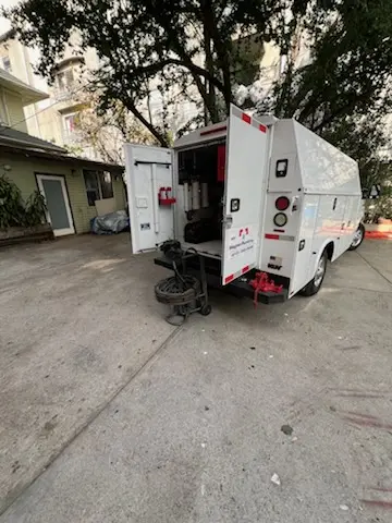 Magnet Plumbing service vehicle on-site for Faucet Repair in Rubicon Properties